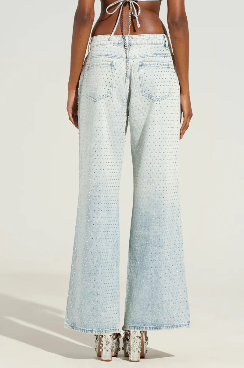 ELECTRIC EMBELLISHED WIDE LEG JEANS - Image 4