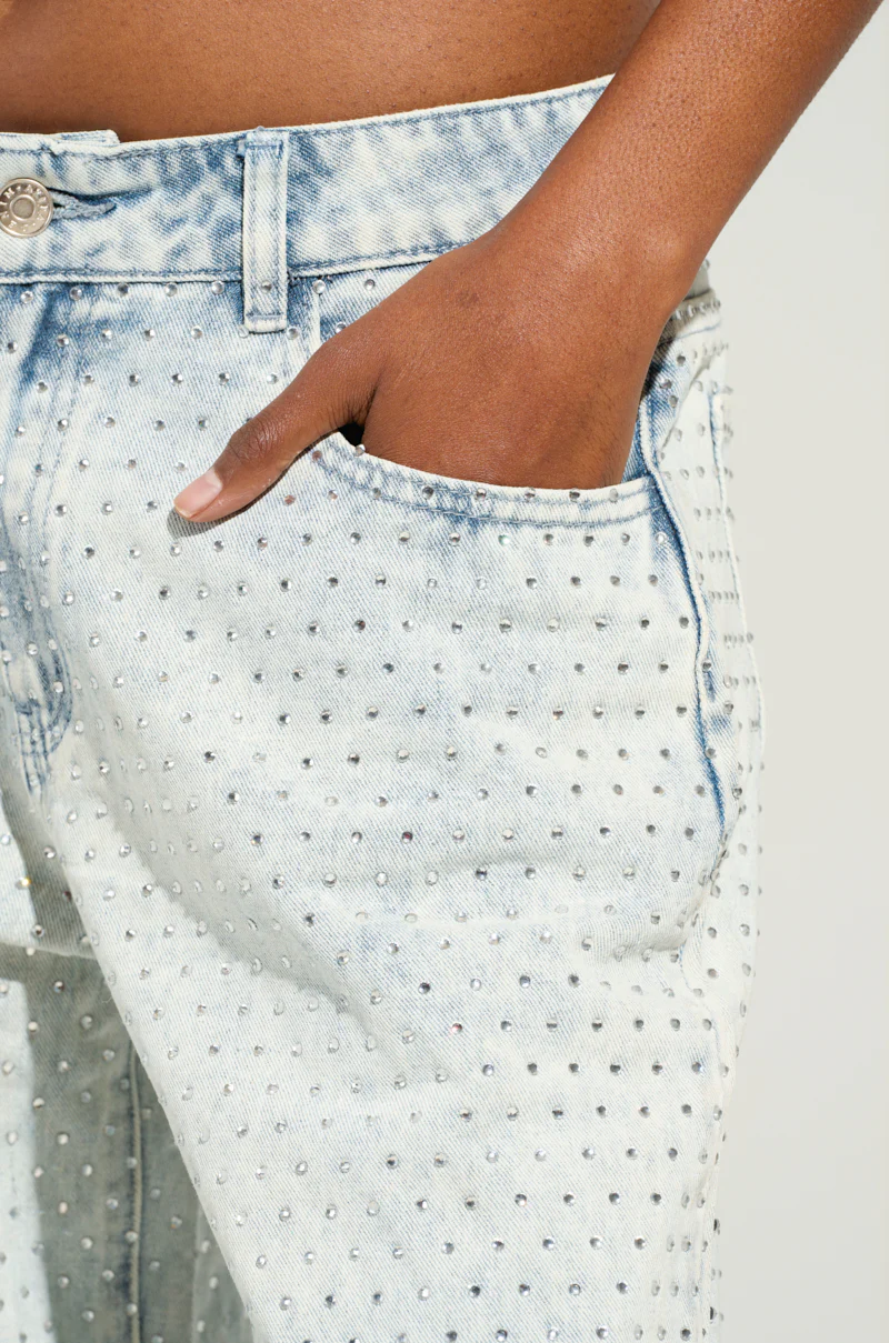 ELECTRIC EMBELLISHED WIDE LEG JEANS - Image 9