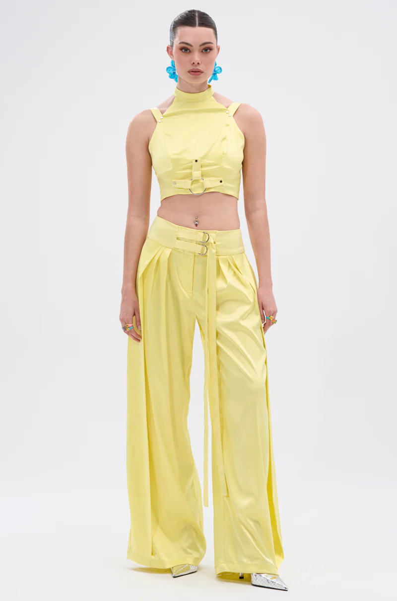 ELECTRIC SATIN TROUSER
