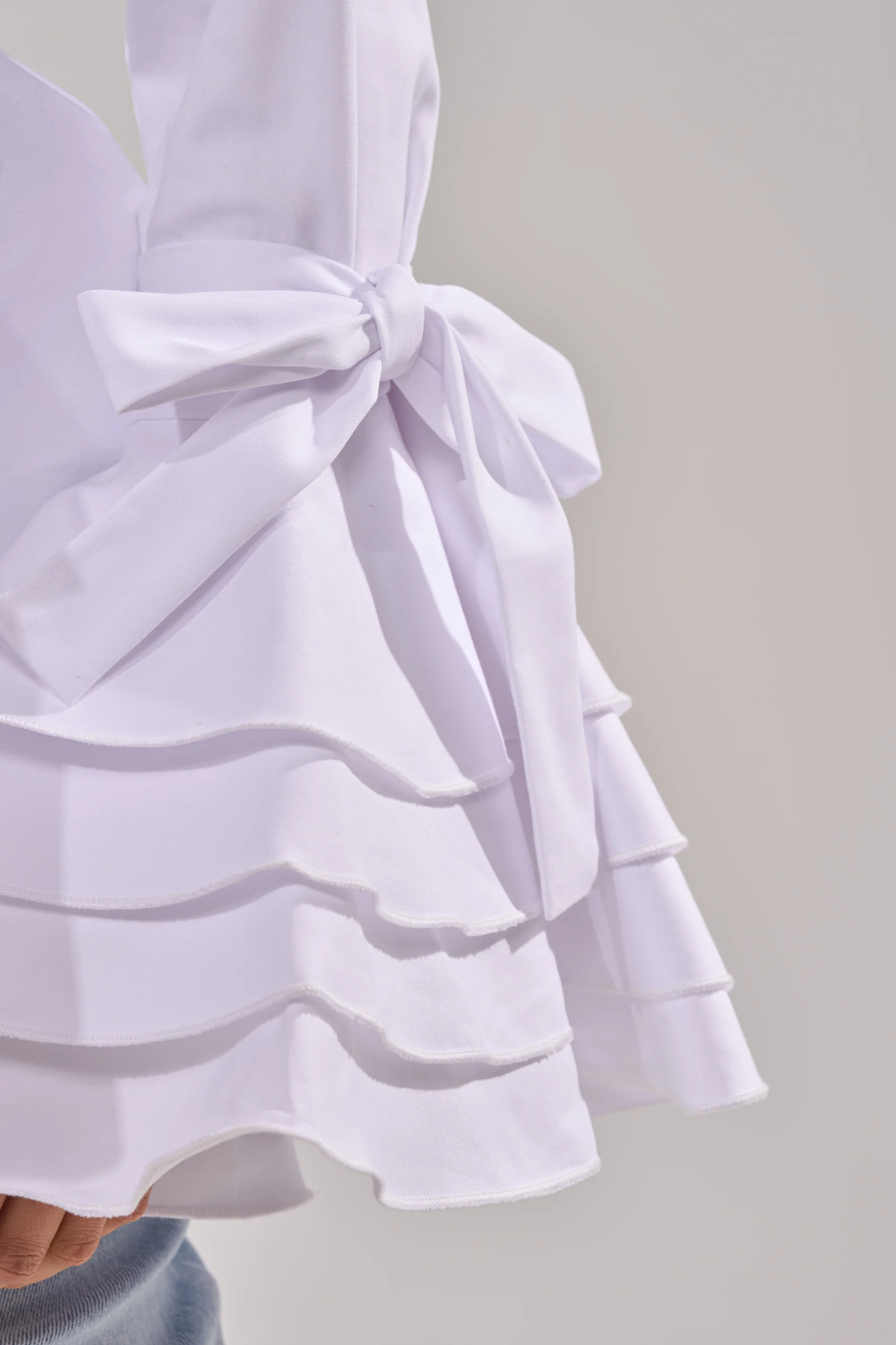 ELEGANT PEPLUM BUTTON DOWN BLOUSE - Image 8