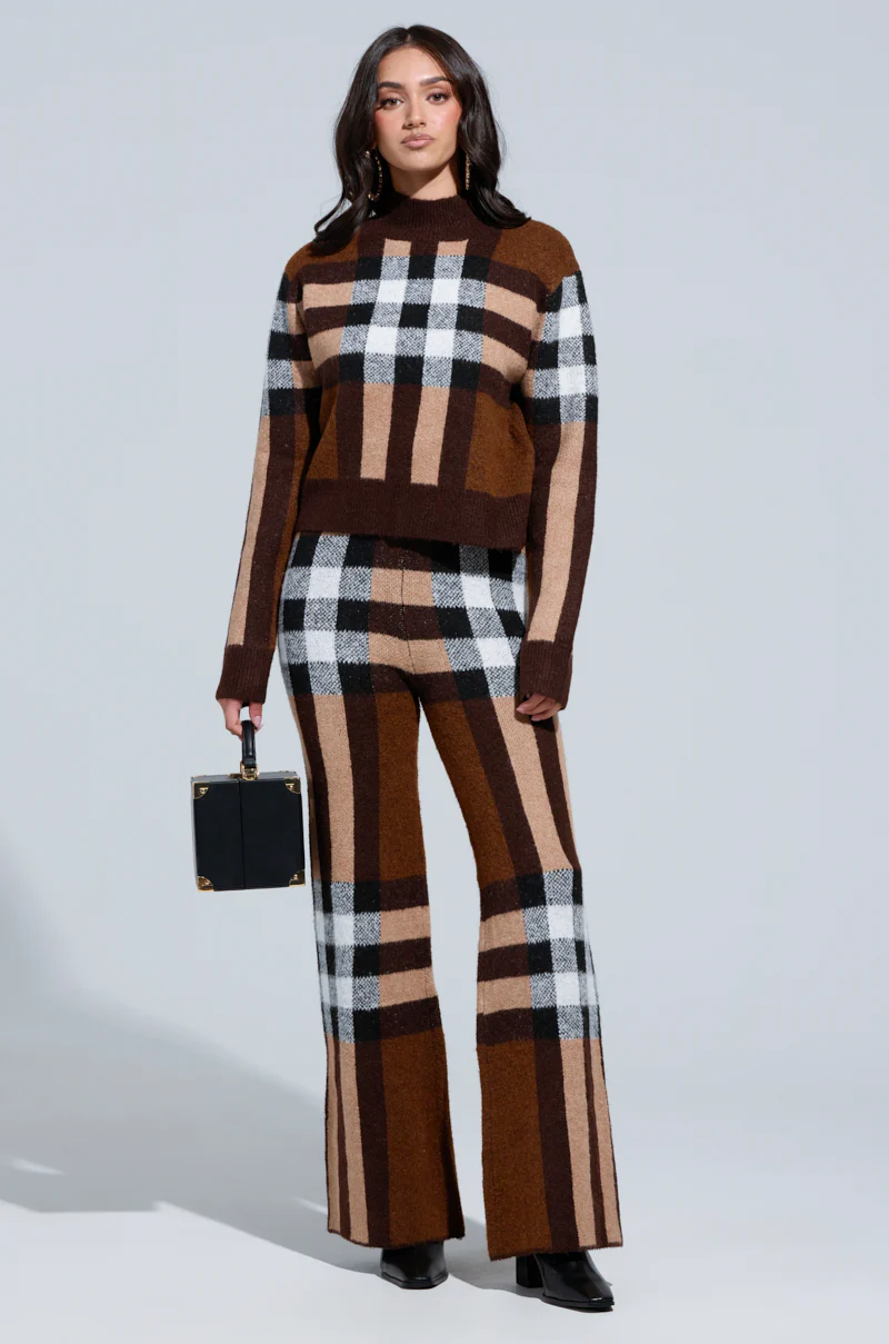 ELISE PLAID KNIT PANT - Image 5