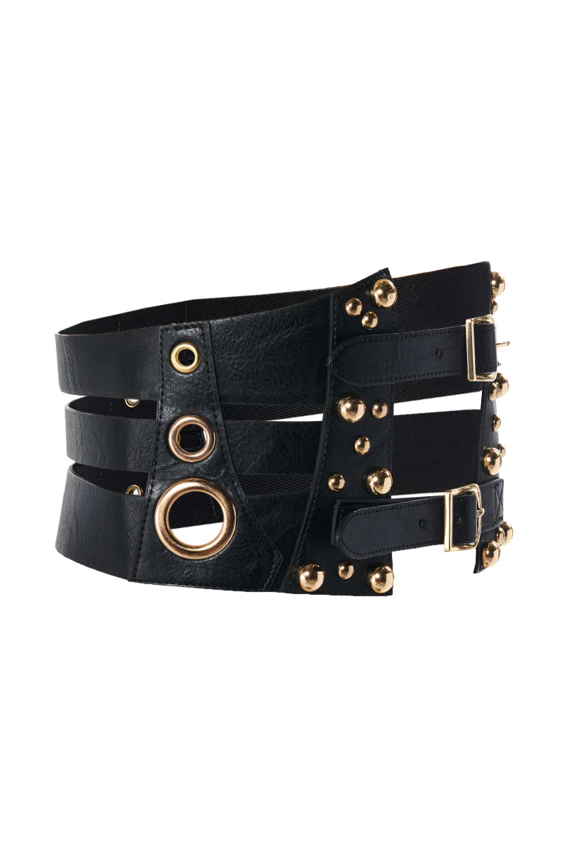 EMBELLISHED LIFE FAUX LEATHER BELT - Image 4
