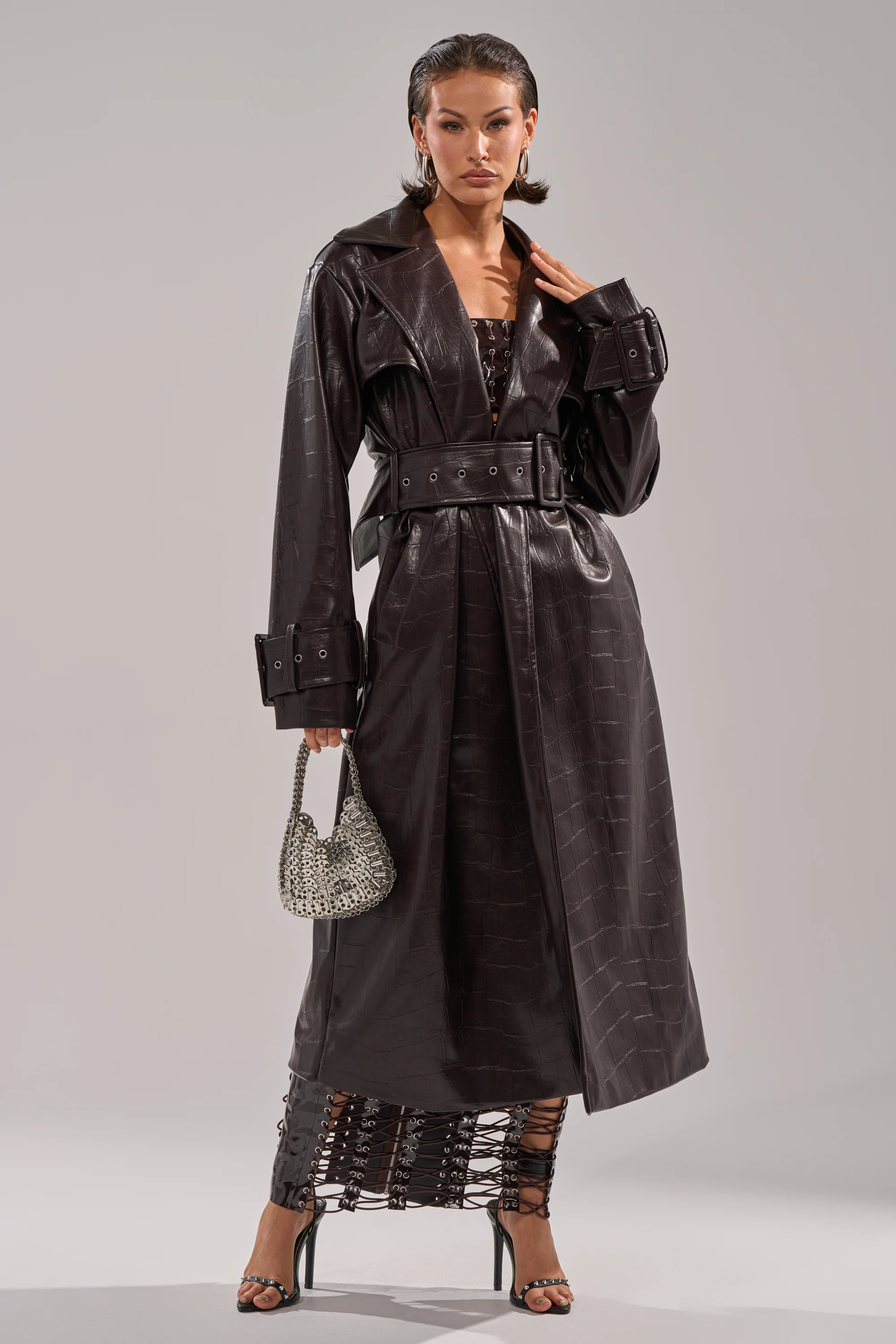 EMBOSSED CROC TRENCH - Image 7