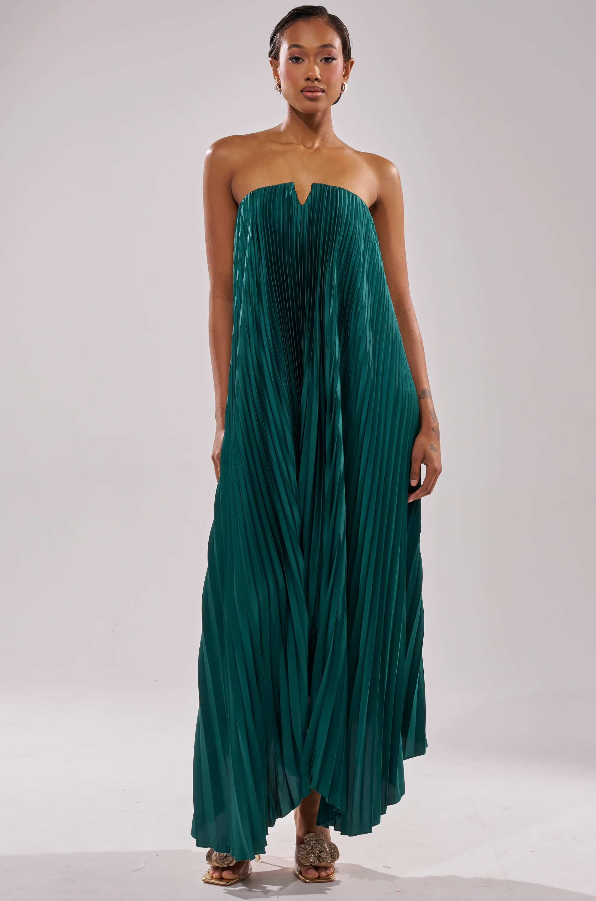 EMERALD DREAM SLEEVELESS MAXI DRESS - Image 2