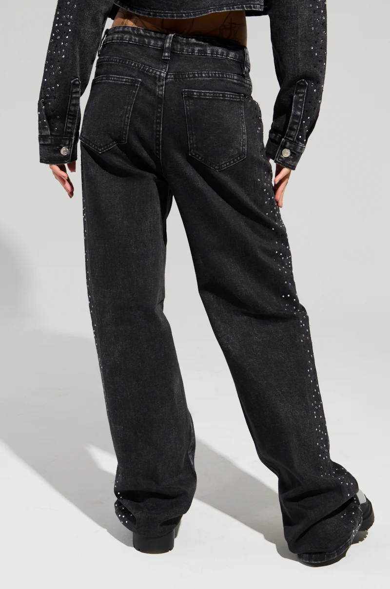 EMMIE EMBELLISHED WIDE LEG DENIM - Image 5