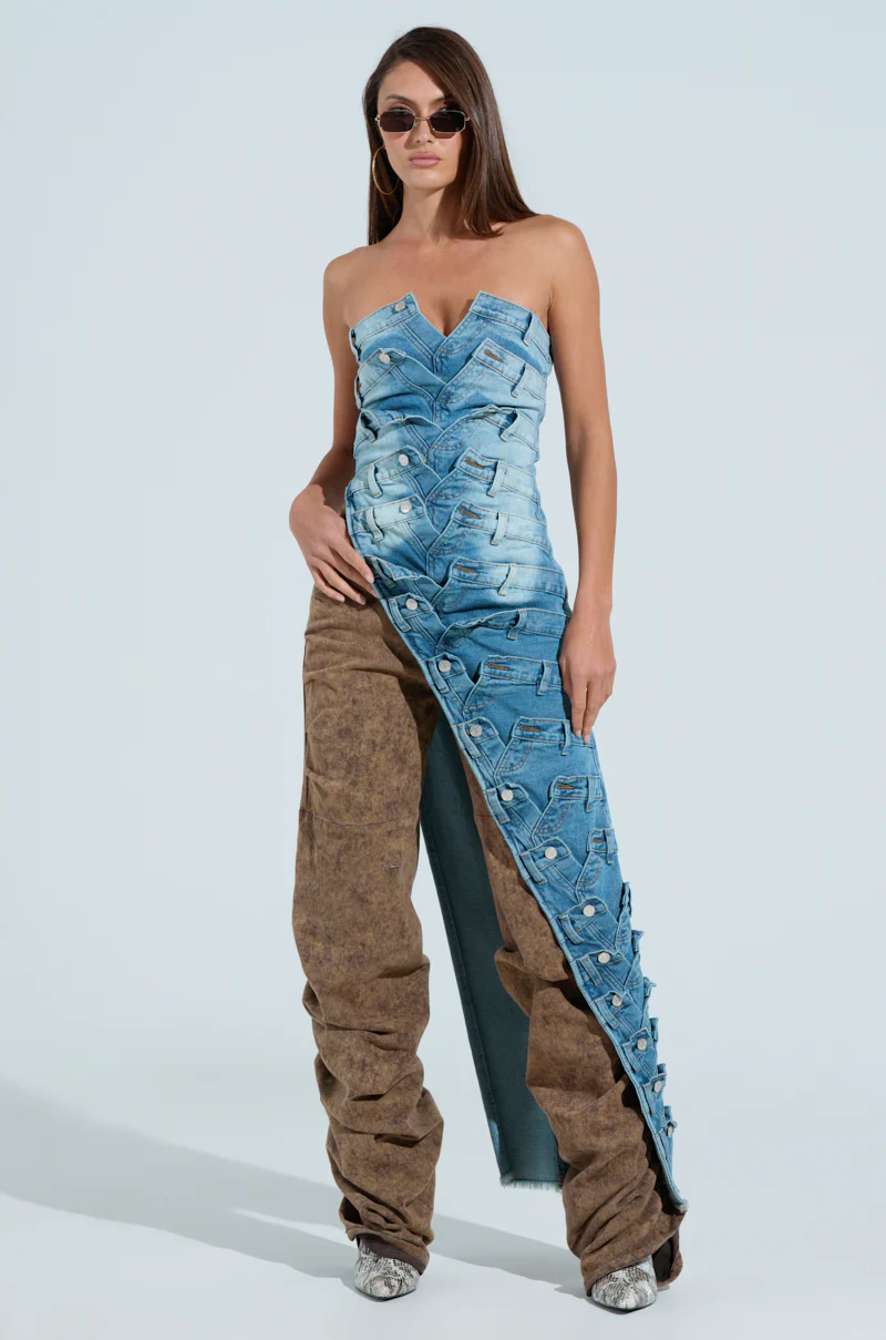 ESSIE DENIM LONG CORSET - Image 2