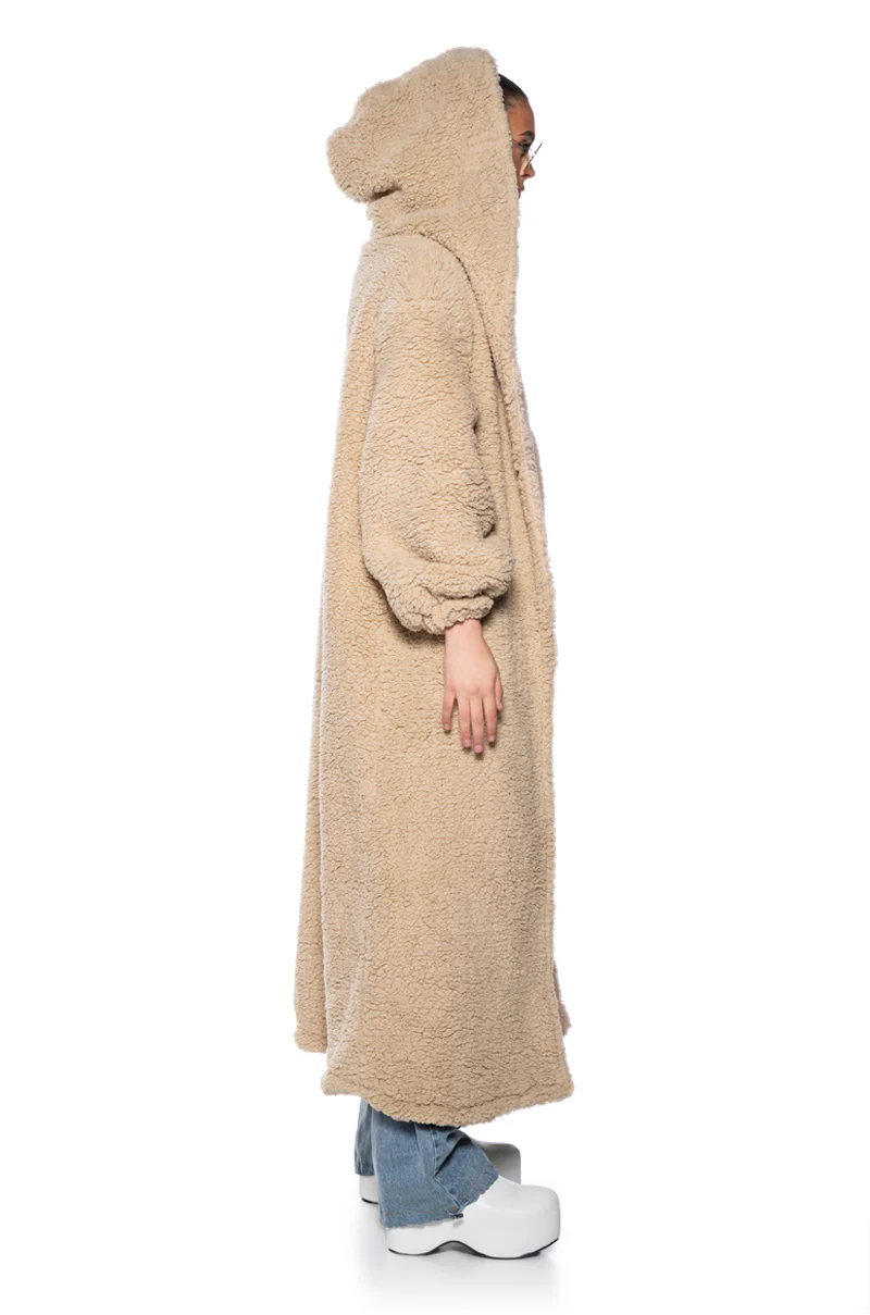 EWE BETTER BELIEVE IT FUZZY SHERPA COAT - Image 3