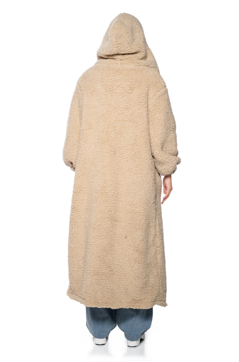 EWE BETTER BELIEVE IT FUZZY SHERPA COAT - Image 4