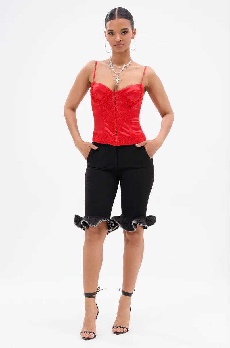 EXQUISITE SATIN LACE CORSET - Image 6