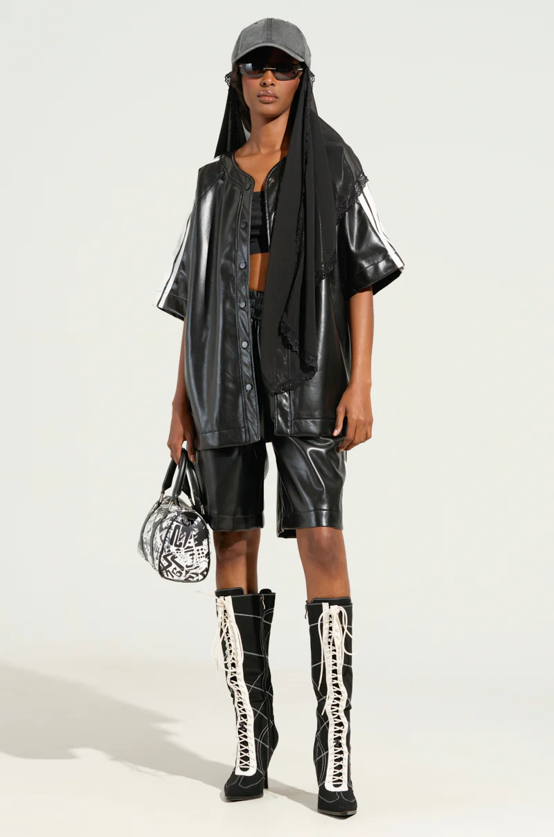 EXTRA BUTTER LEATHER BUTTON DOWN - Image 5