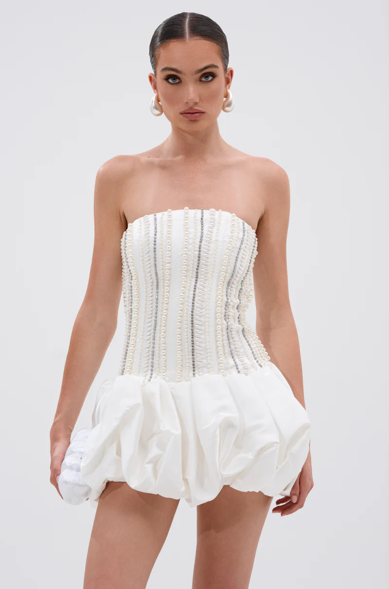 EXTRA! EXTRA! RHINESTONE MINI DRESS - Image 2