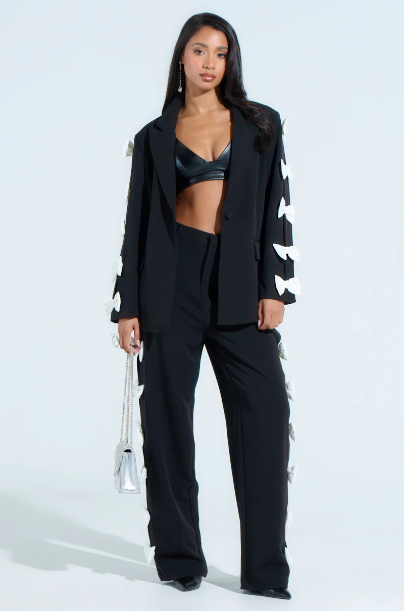 FEELING CUTE BOW DETAIL BLAZER - Image 6