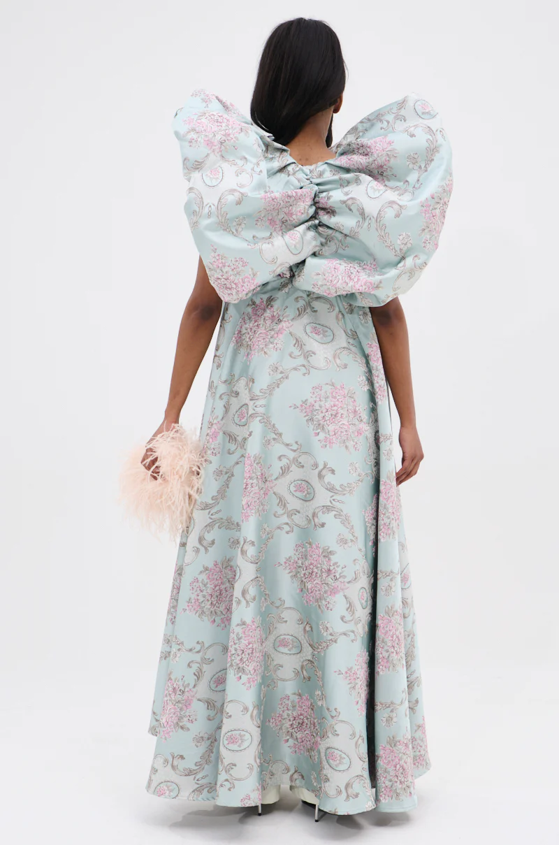 FEELING HEAVENLY BROCADE SHORT SLEEVE BLOUSE - Image 7