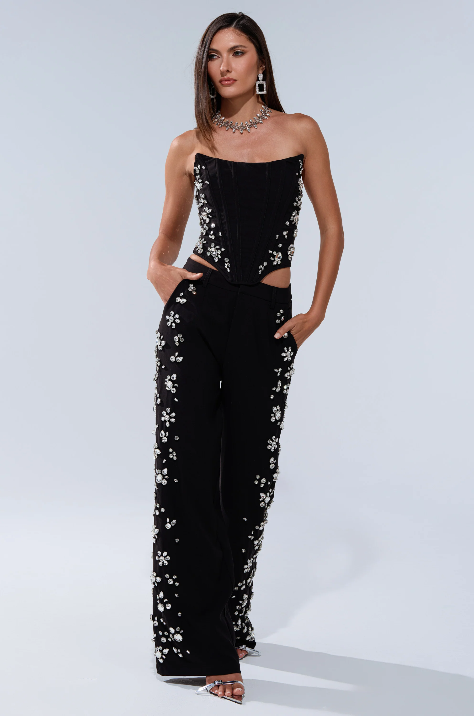 FEELING RICH CORSET WITH RHINESTONE - Image 8