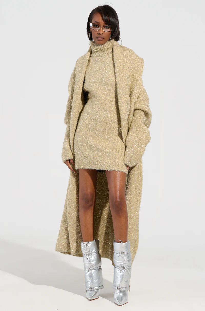 FELT A SPARK KNIT GLITTER CARDIGAN - Image 2
