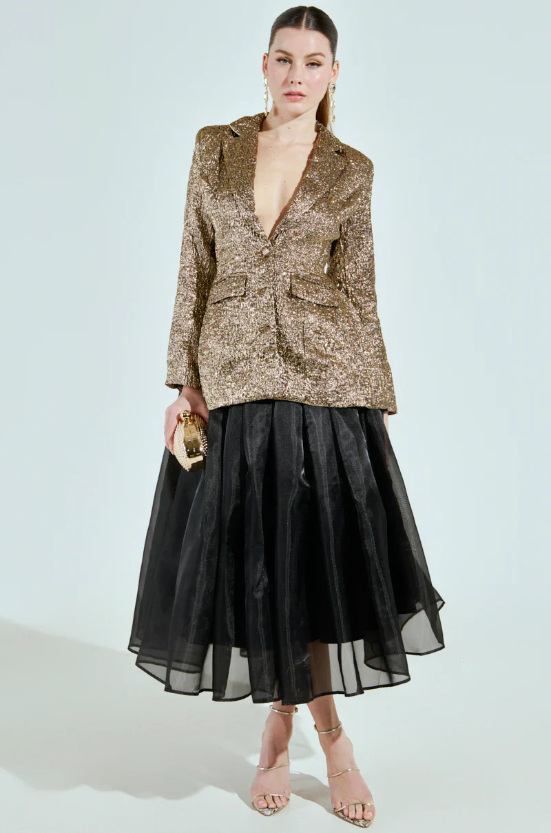 FINER THINGS BACKLESS BROCADE BLAZER - Image 8