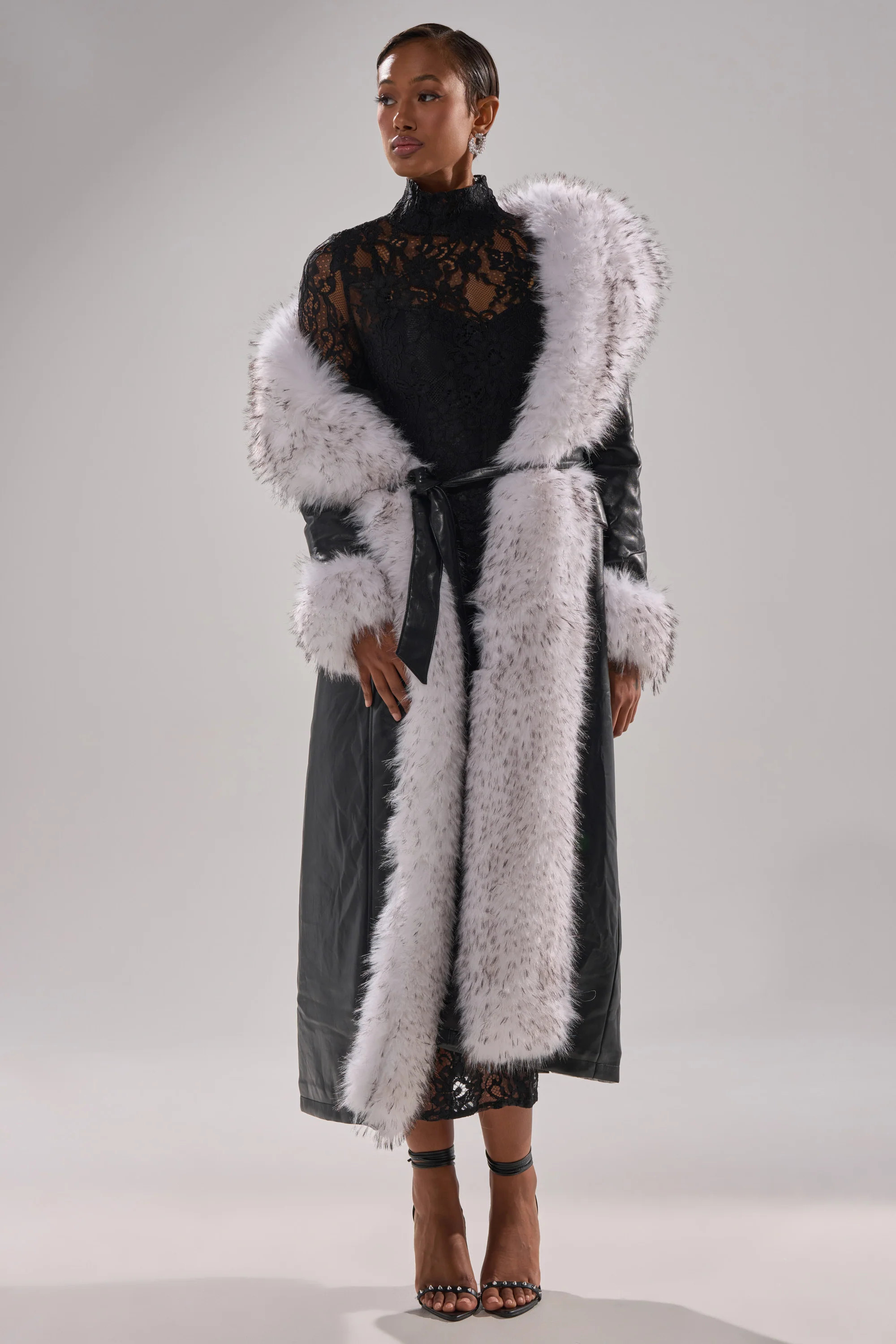 FIONA BUTTER LUXE FUR TRIM TRENCH - Image 4