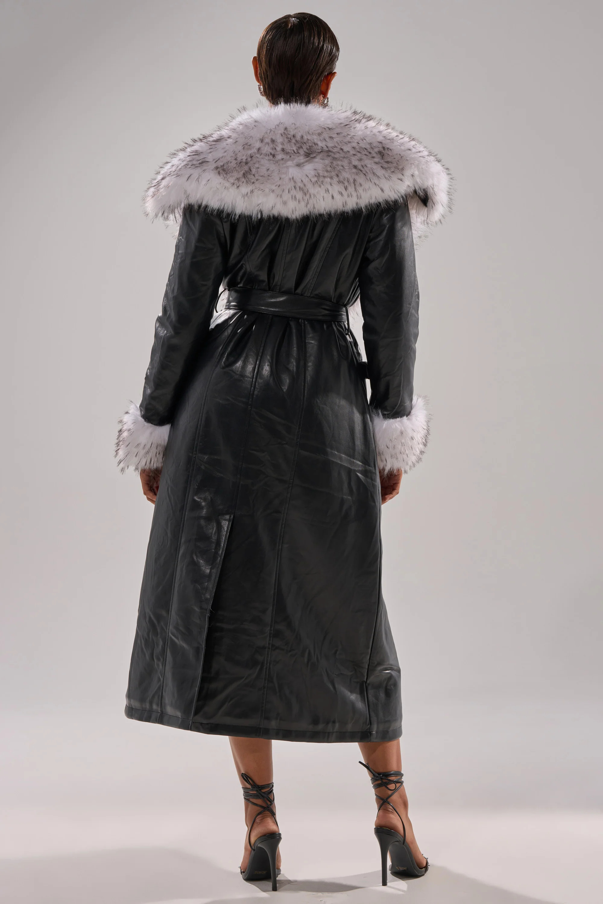 FIONA BUTTER LUXE FUR TRIM TRENCH - Image 6
