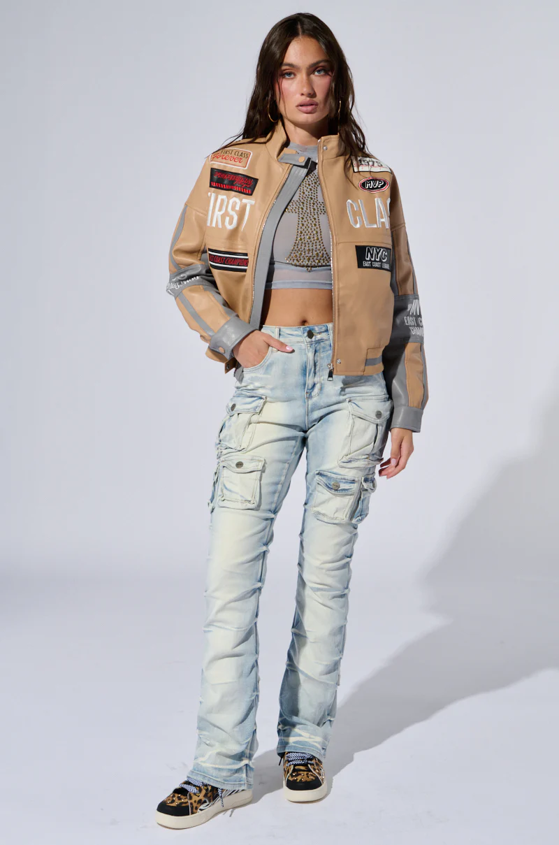 FIRST CLASS EMBROIDERED MOTO - Image 8