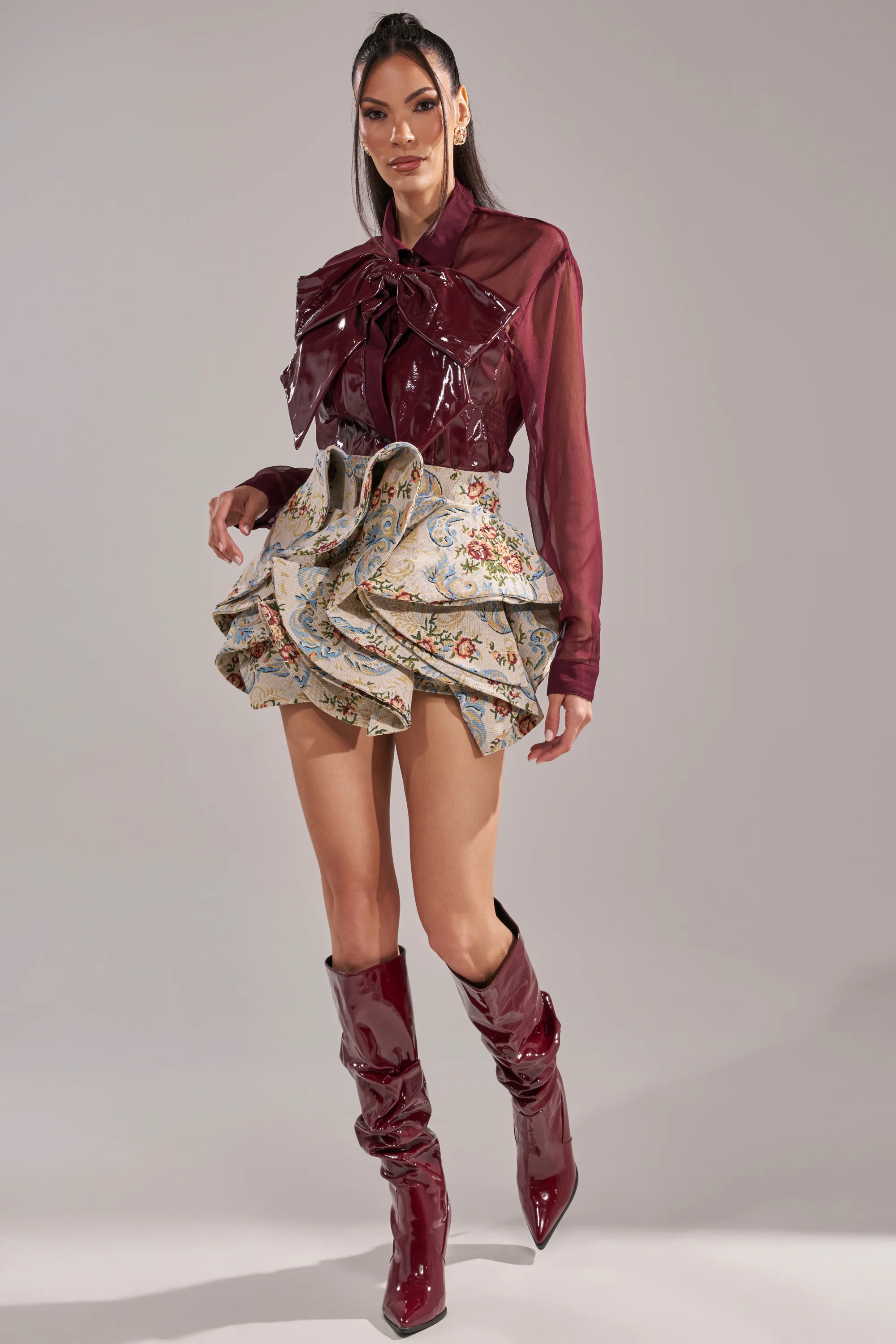 FLORAL BABY RUFFLE SKIRT - Image 6