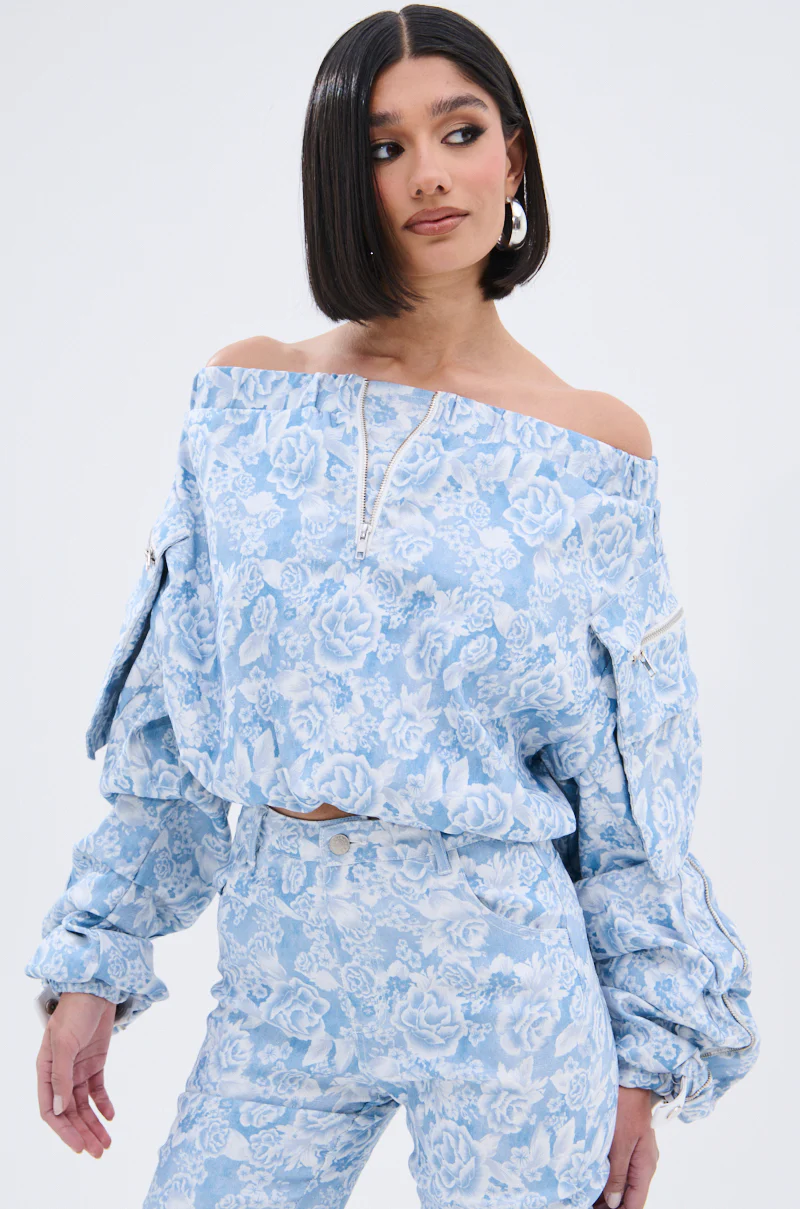 FLORAL LIFE OFF THE SHOULDER BLOUSE - Image 3