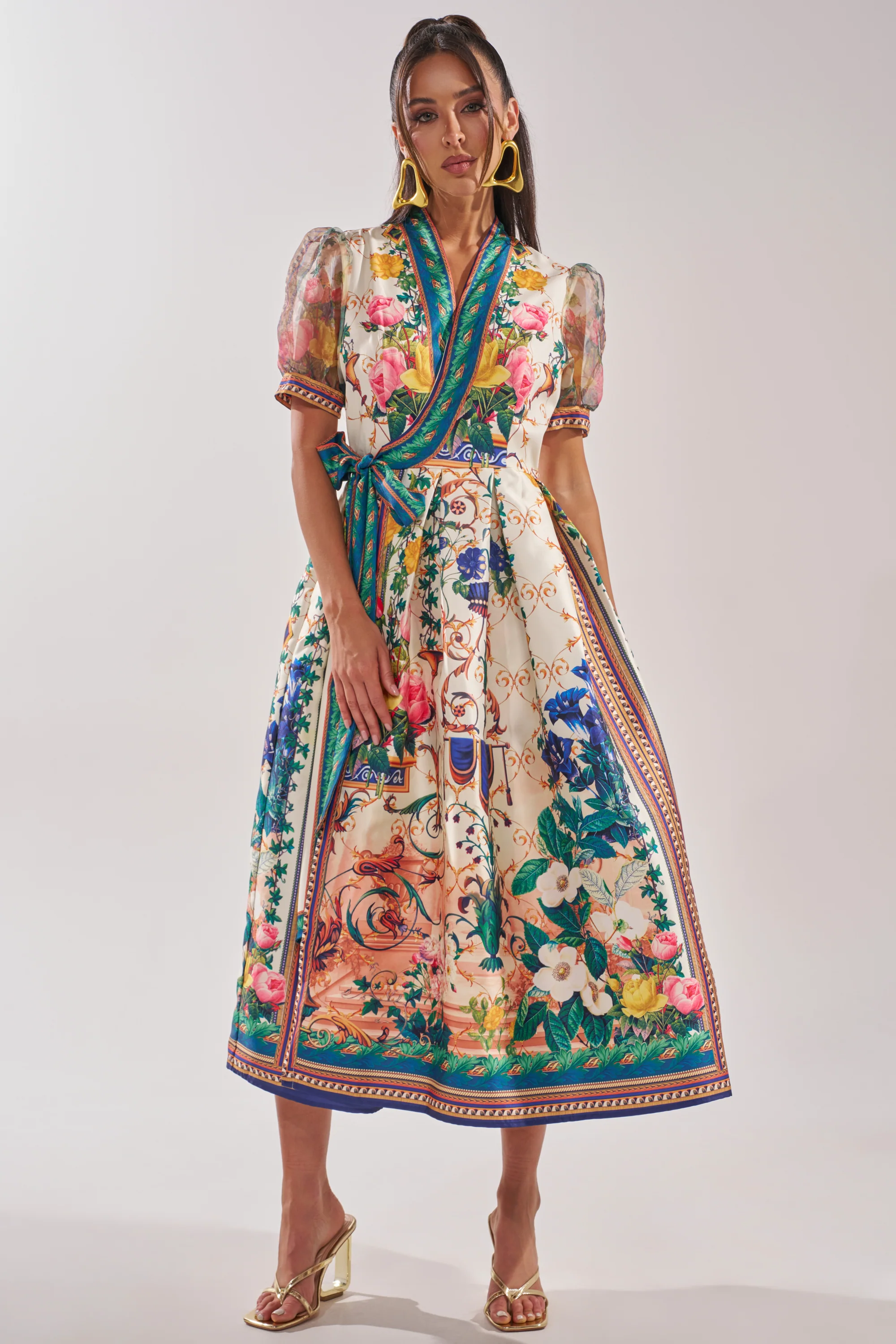 FLOWER GIRL SATIN MAXI DRESS - Image 3