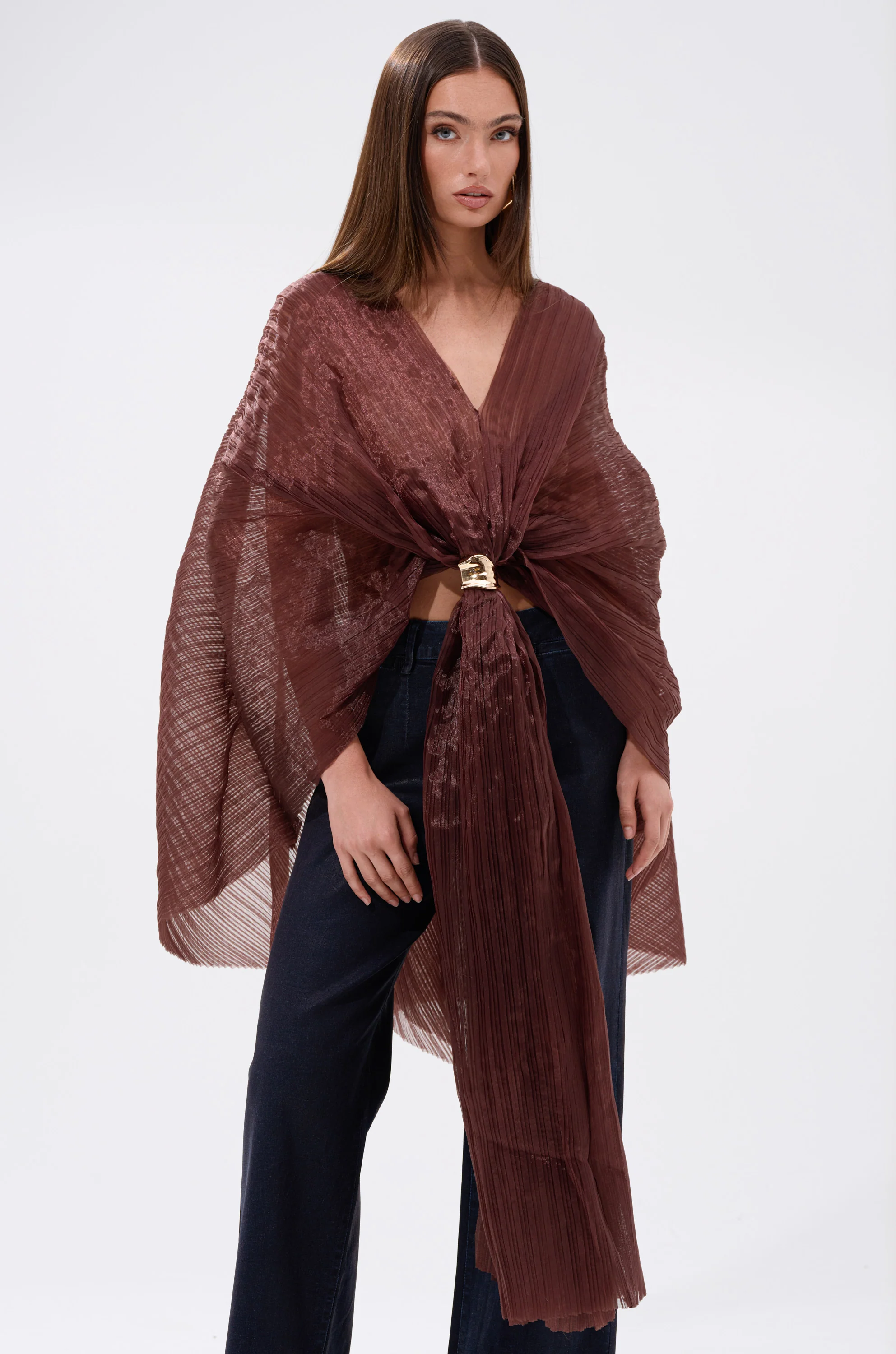 FLY AWAY WITH ME BLOUSE IN BRONZE - Image 2