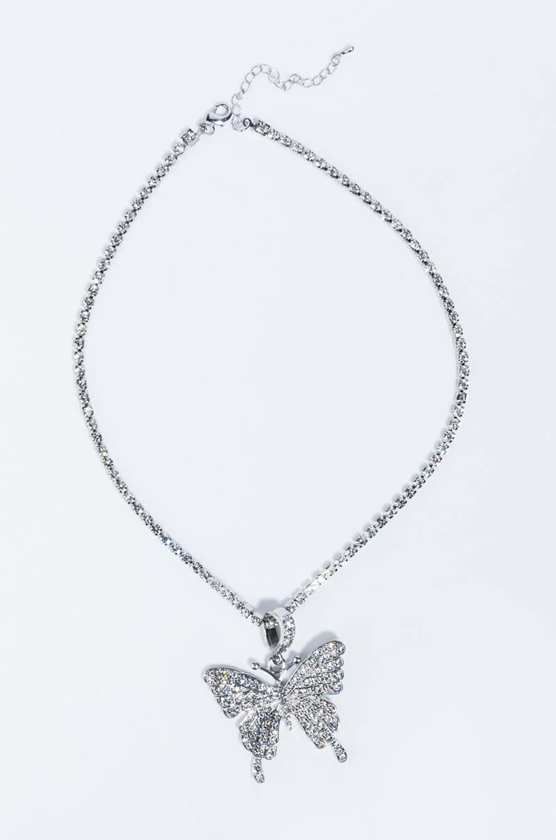 FLY GIRL BLING BUTTERFLY NECKLACE - Image 3
