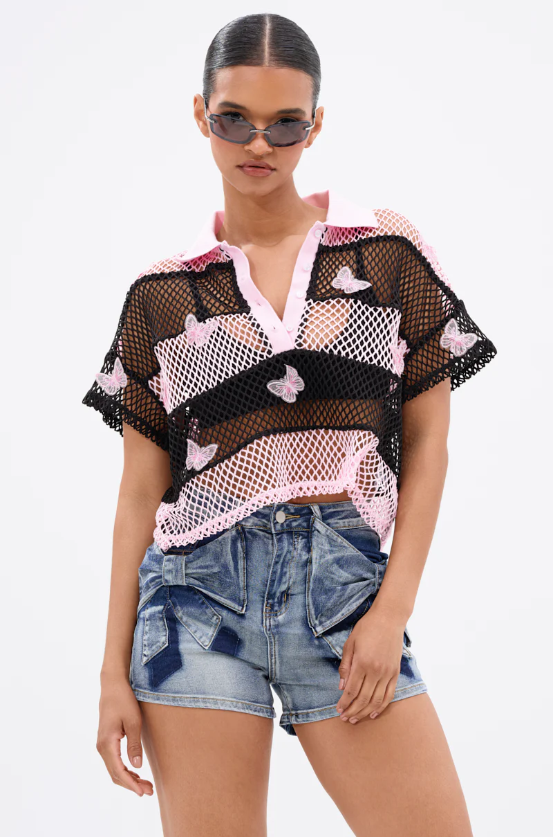 FLY WITH ME STRIPE OVERSIZED TEE - Image 2