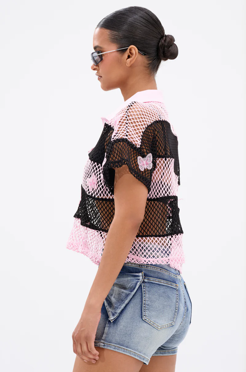 FLY WITH ME STRIPE OVERSIZED TEE - Image 3