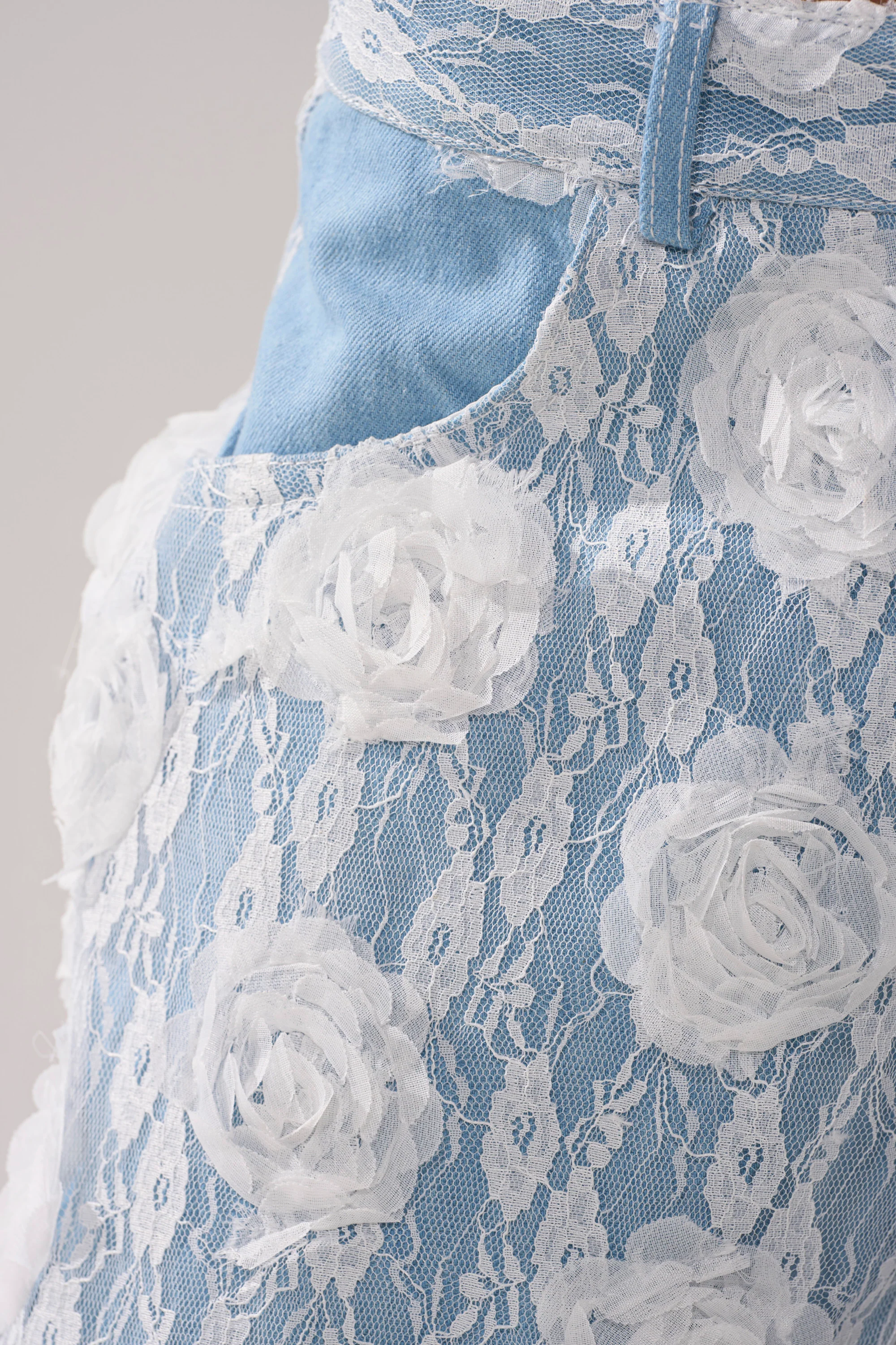 FOLLOW MY LEAD APPLIQUE WIDE LEG DENIM - Image 7