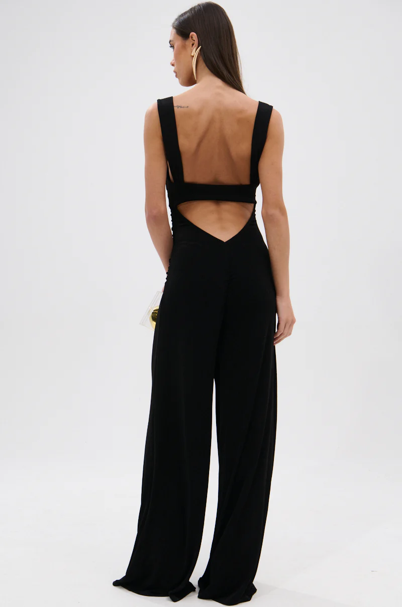 FOR EVERY OCCASION SLINKY JUMPSUIT IN BLACK - Image 6