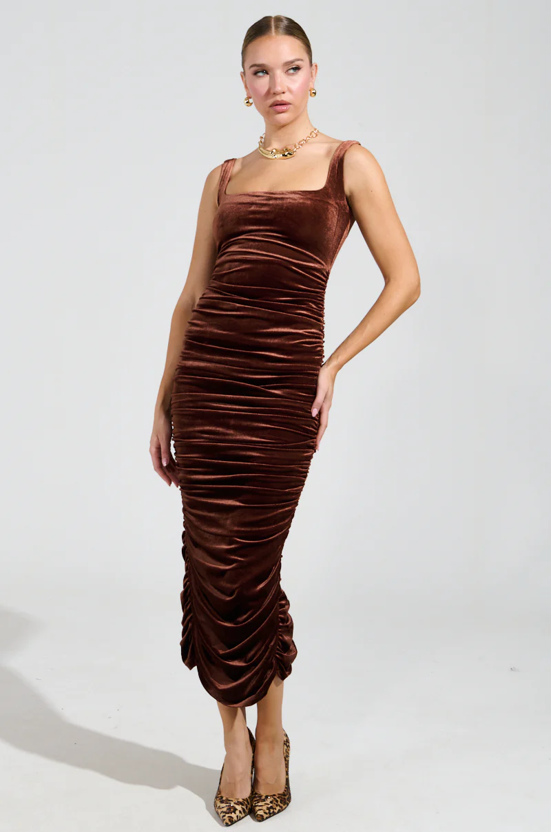 FOR EVERYONE VELVET MIDI DRESS - Image 2