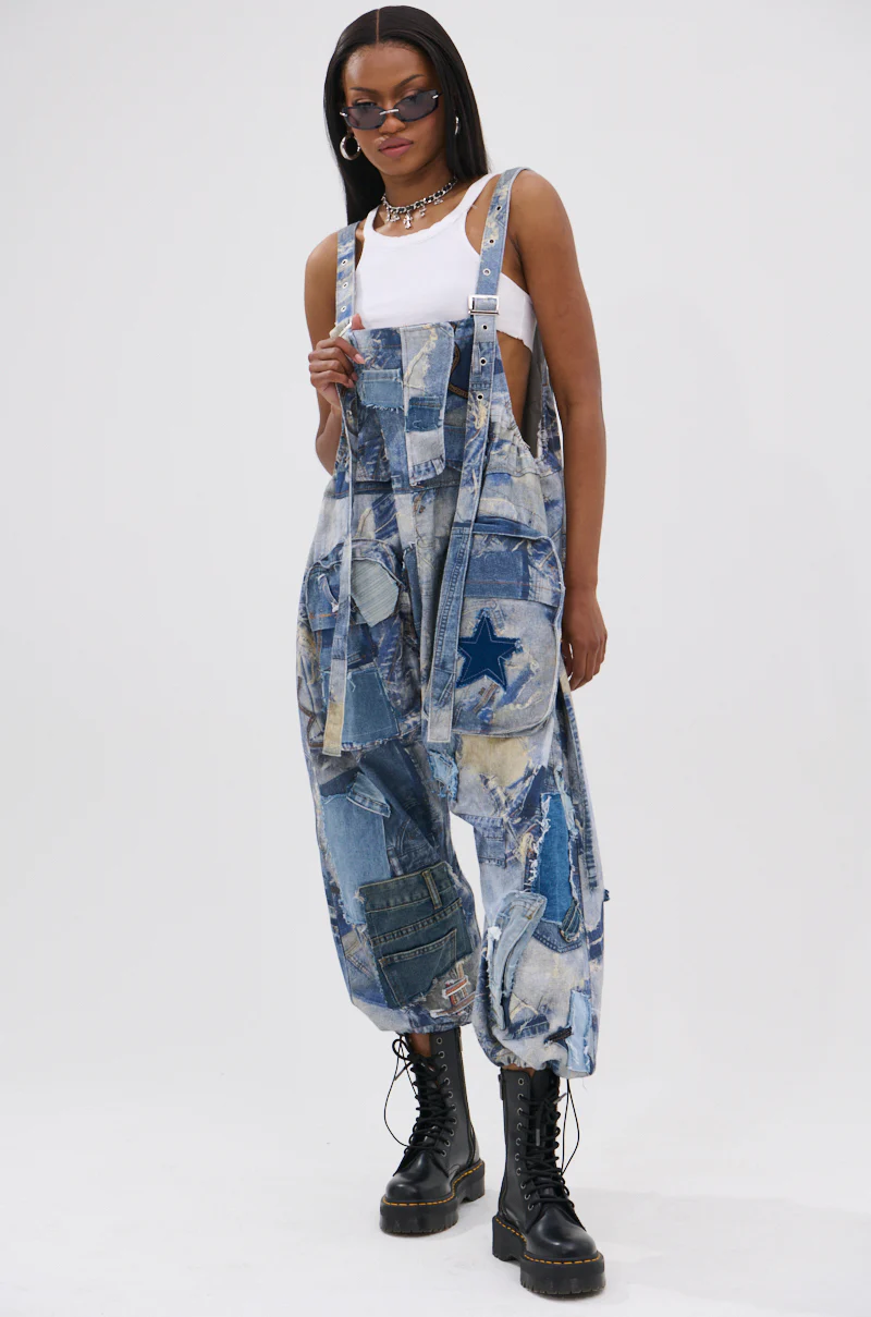 FOR THE GRAM PATCHWORK OVERALLS - Image 2