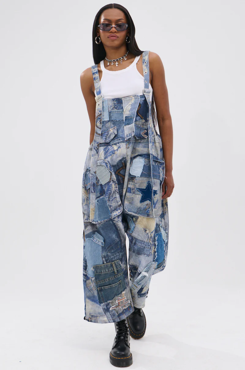 FOR THE GRAM PATCHWORK OVERALLS - Image 5