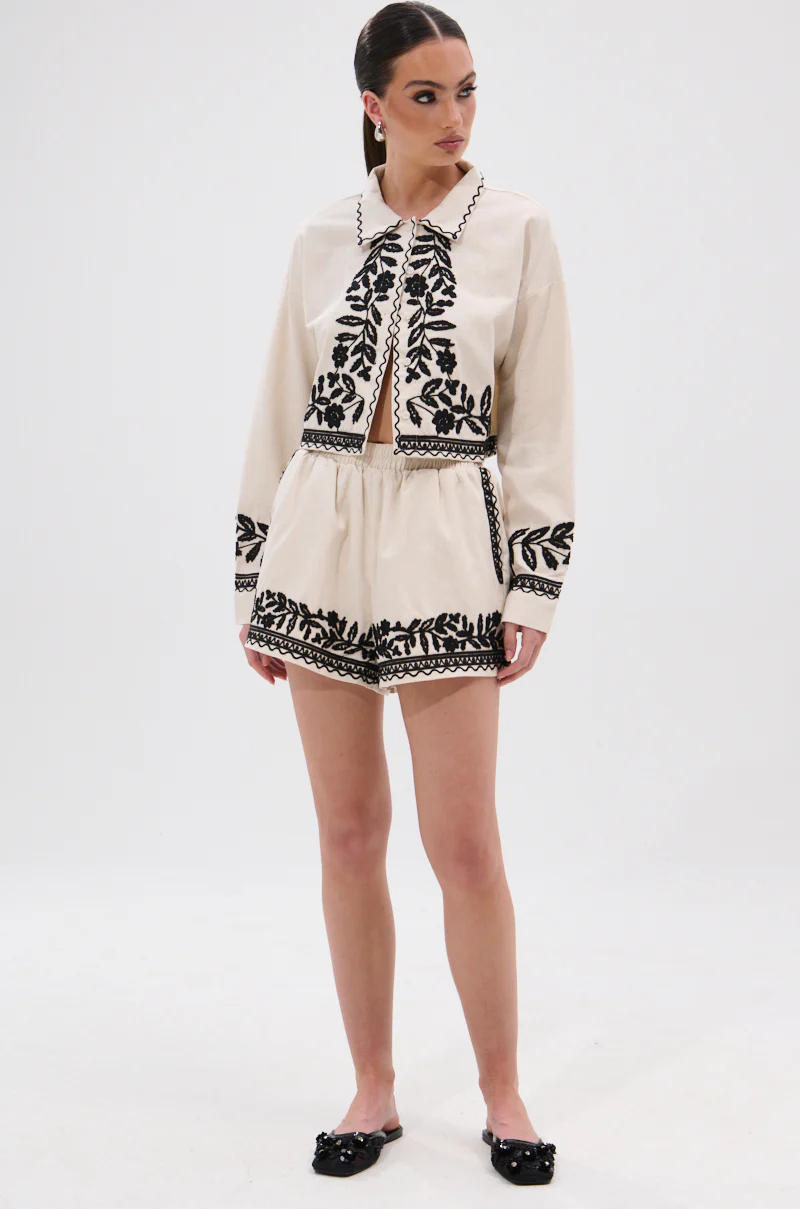 FOREVER AND EVER FLORAL BUTTON DOWN - Image 6