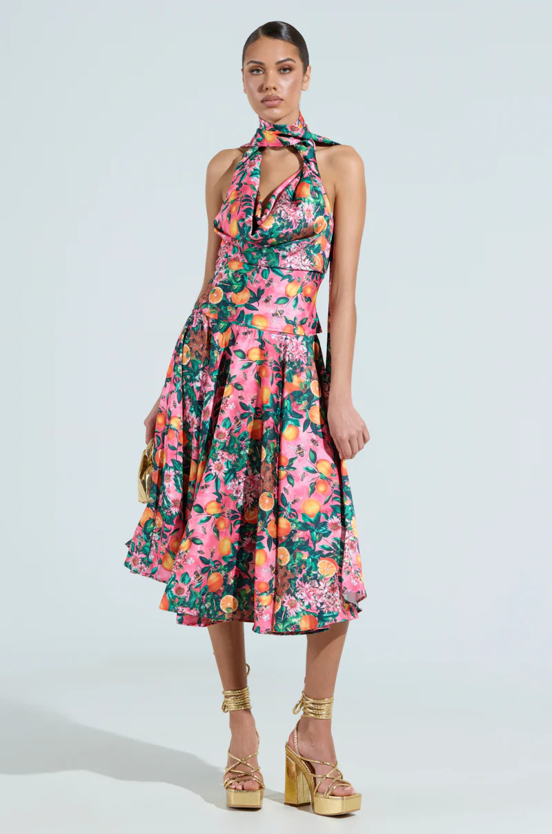 FRESH AS CAN BE MIDI SKIRT