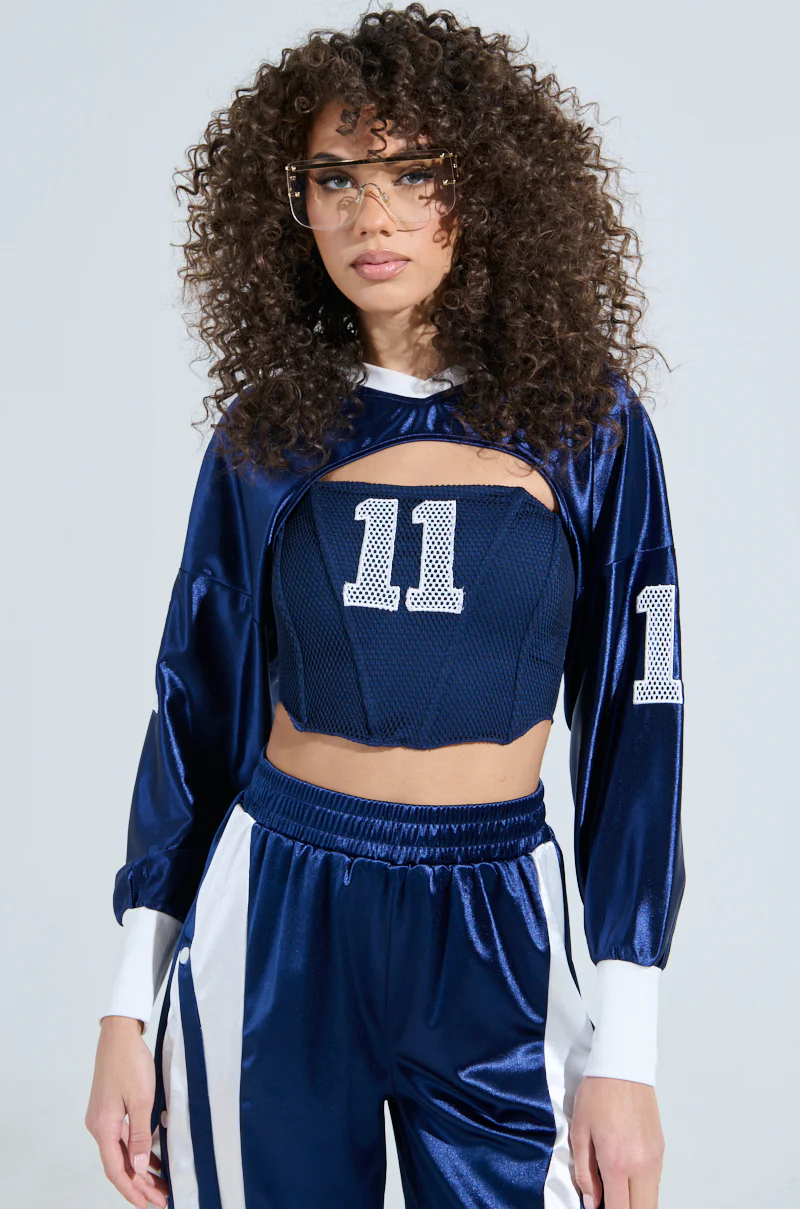 GAME TIME BOLERO SWEATSHIRT