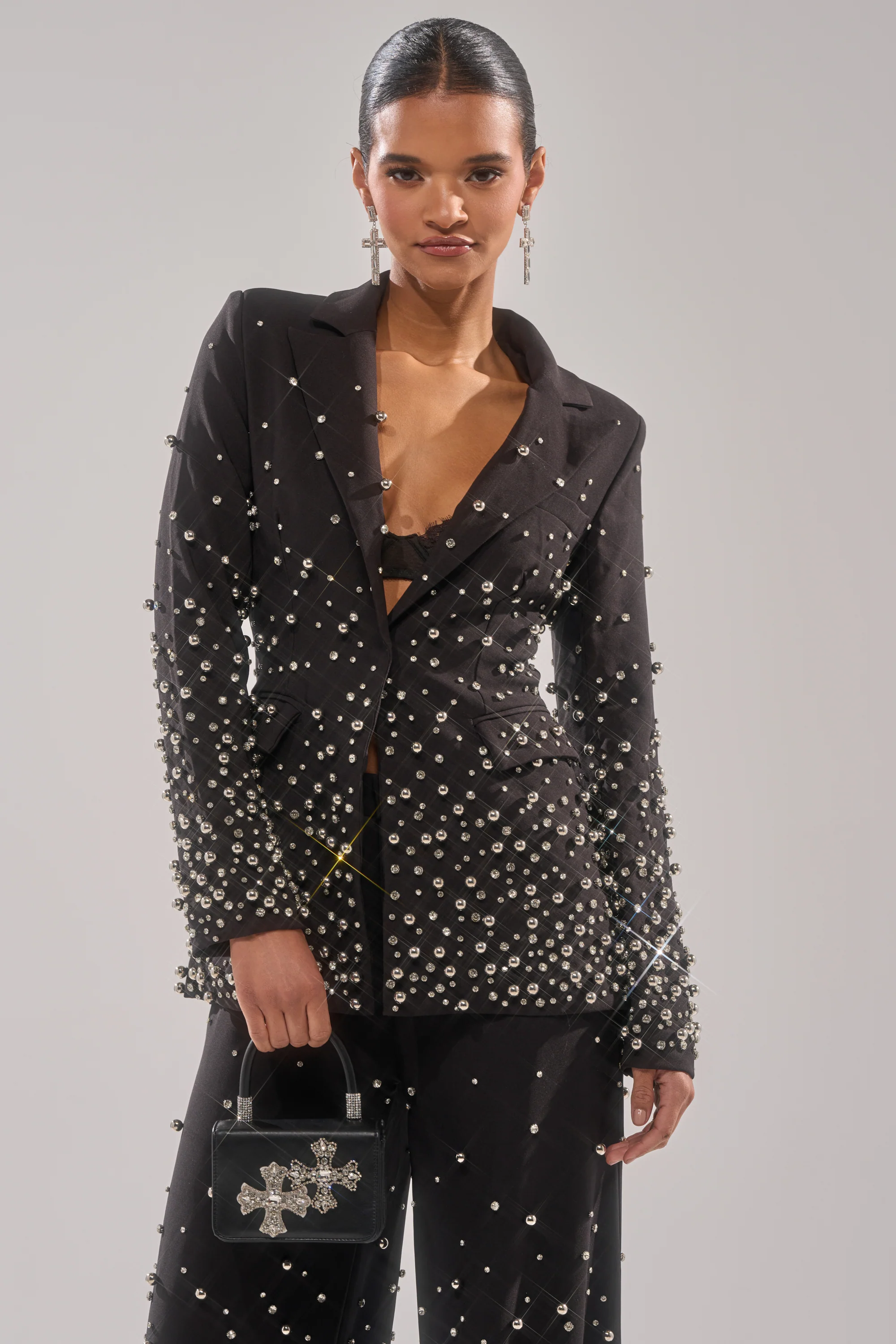 GET CLOSER EMBELLISHED BLAZER - Image 2