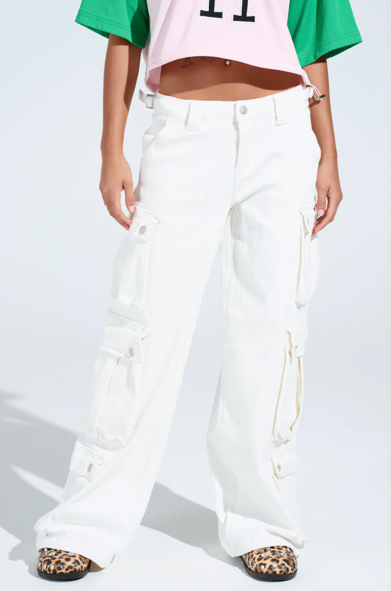 GET RIGHT TO IT CARGO DENIM PANT - Image 2