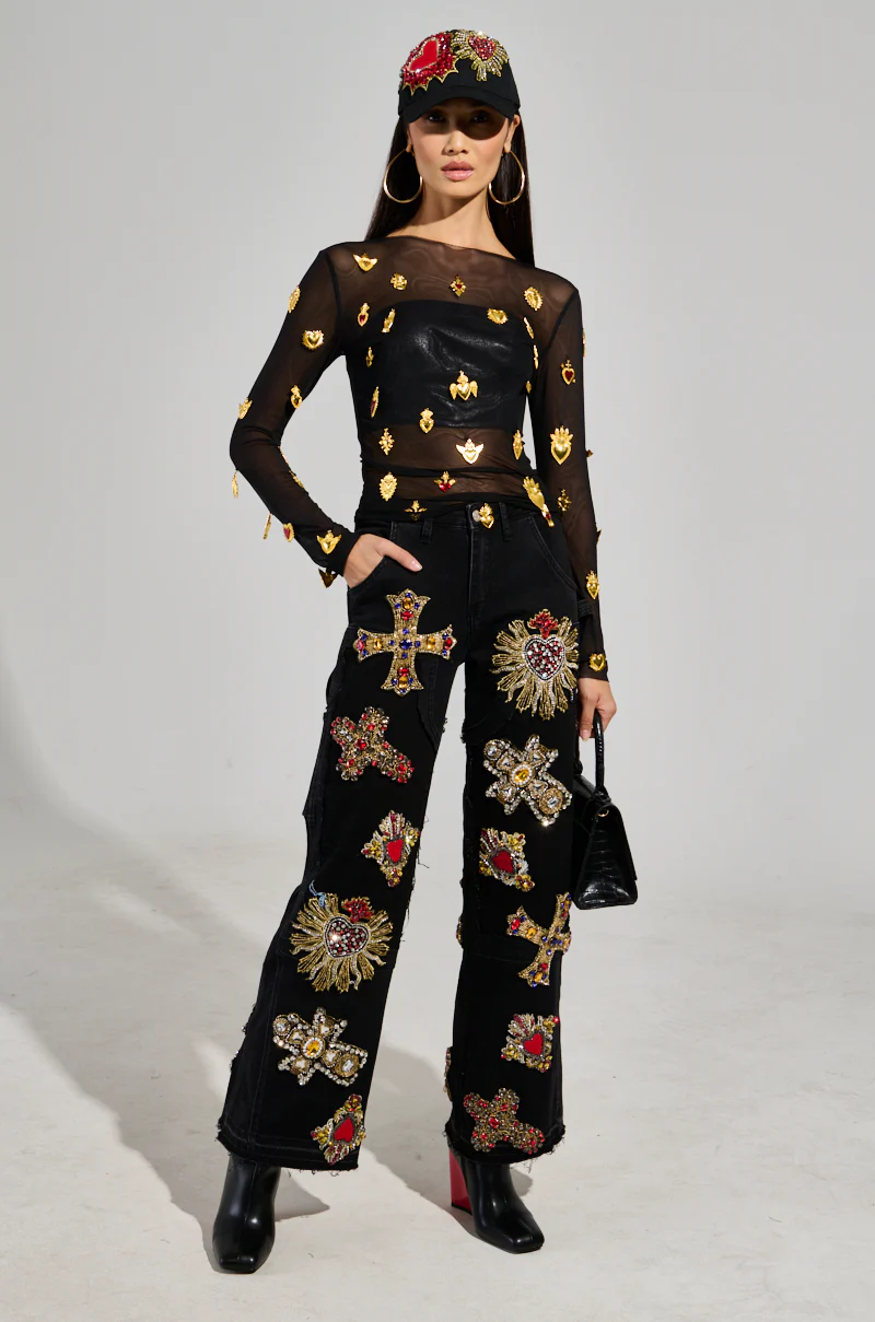 GILDED MESH TOP - Image 5