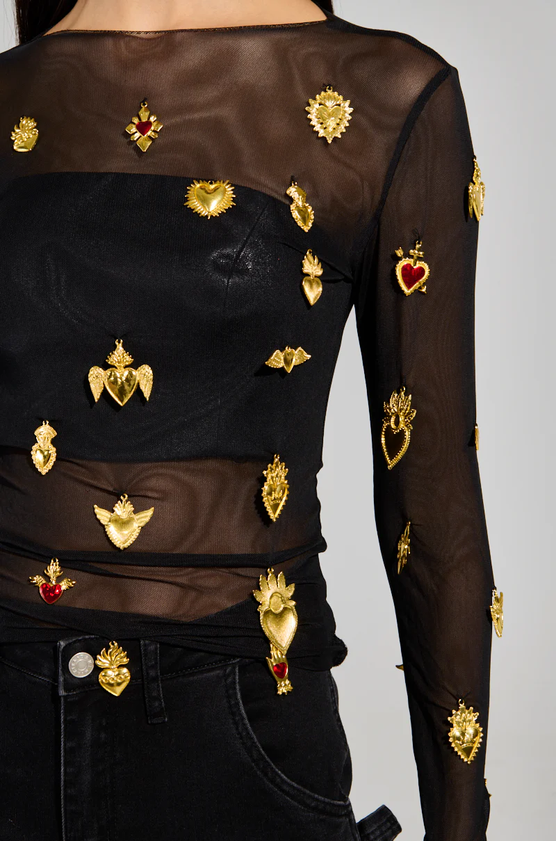 GILDED MESH TOP - Image 8