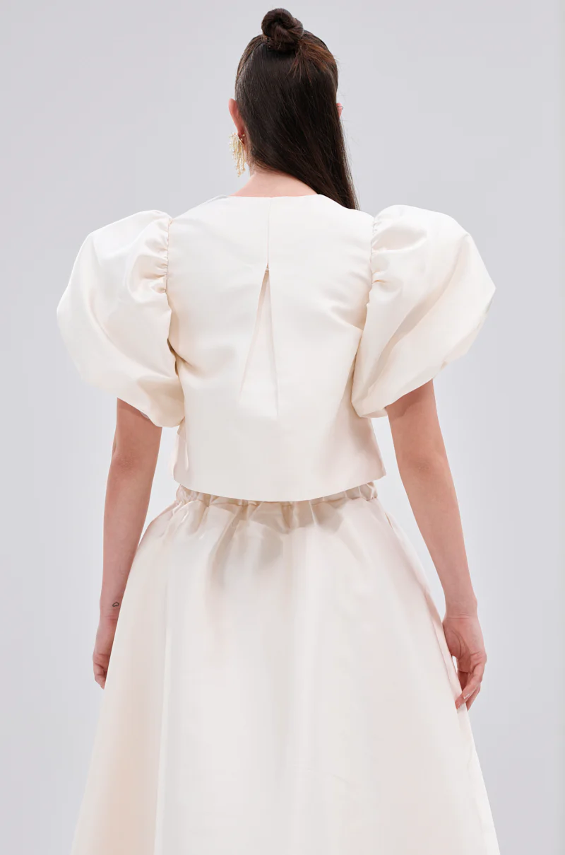 GIRL POWER CROP TIE FRONT TOP - Image 3