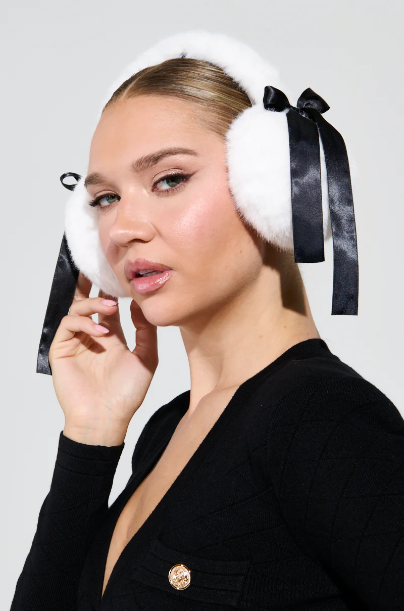 GIRLY POP FAUX FUR EAR MUFFS - Image 4