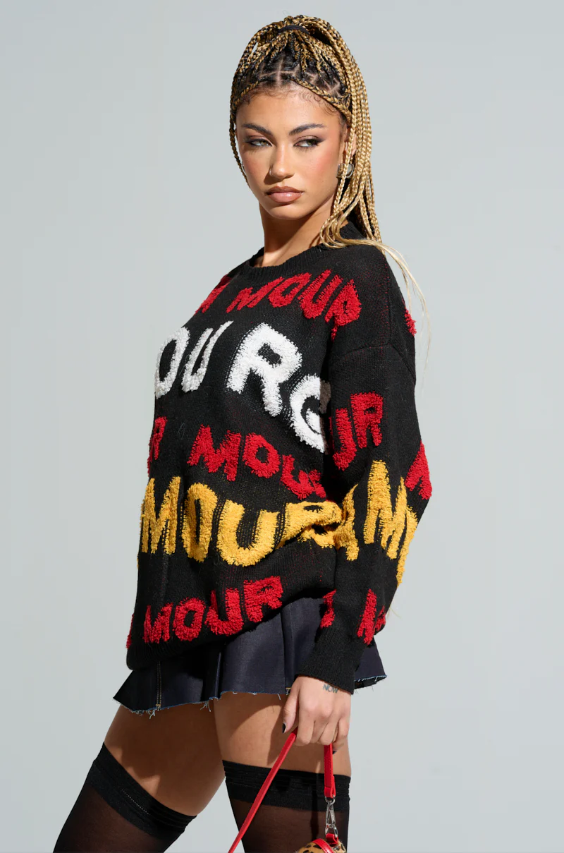 GLAMOUR OVERSIZED SWEATER - Image 3