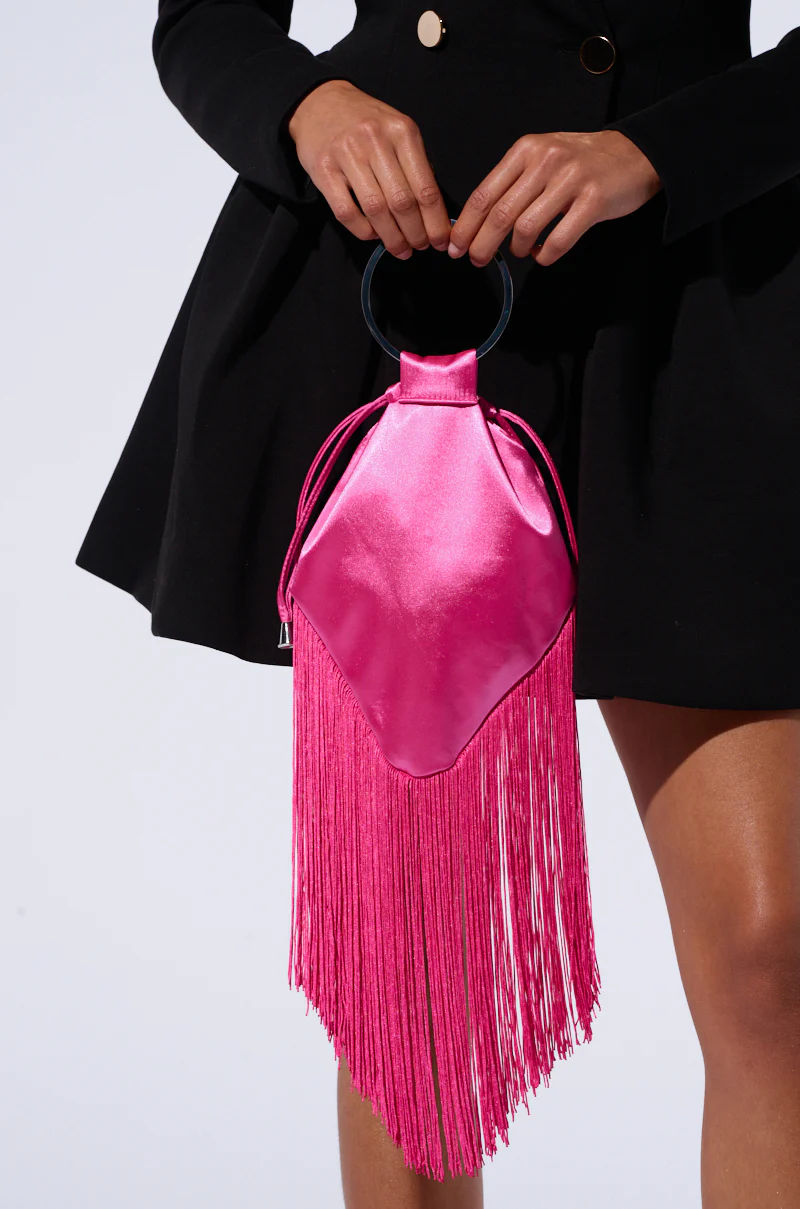 GNO SATIN FRINGE PURSE - Image 2