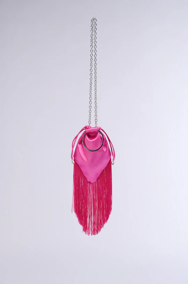 GNO SATIN FRINGE PURSE - Image 3