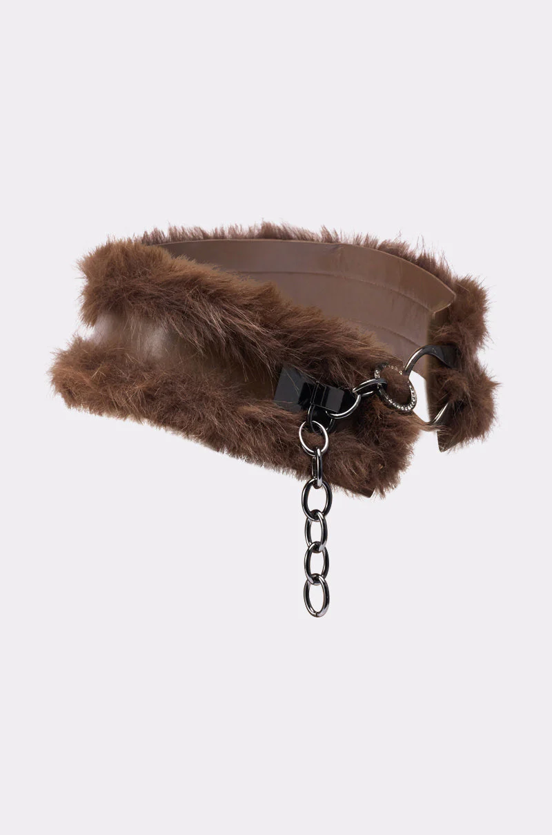 GO FOR IT FAUX FUR BELT - Image 3
