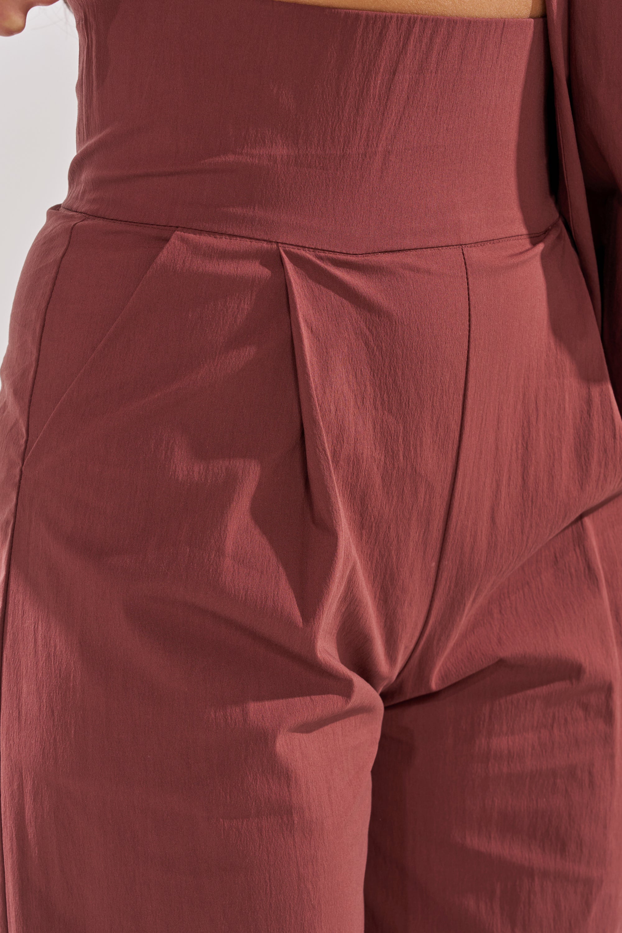 GOLD COAST WIDE LEG PALAZZO PANT IN BROWN - Image 7