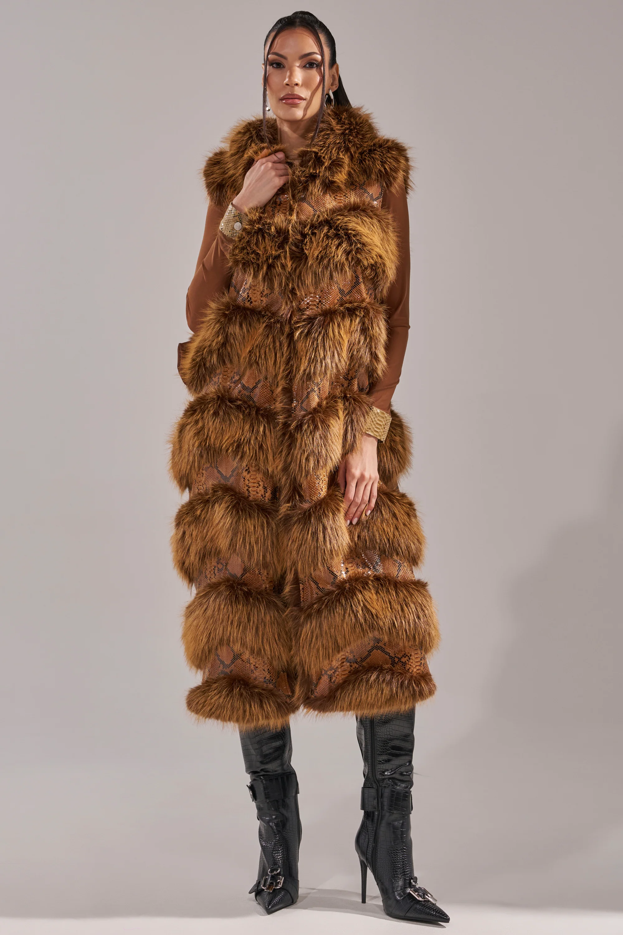 GOOD OMEN FUR TRIM VEST - Image 7